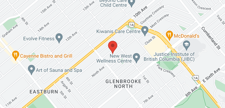 map of 110 GLOVER AVENUE
